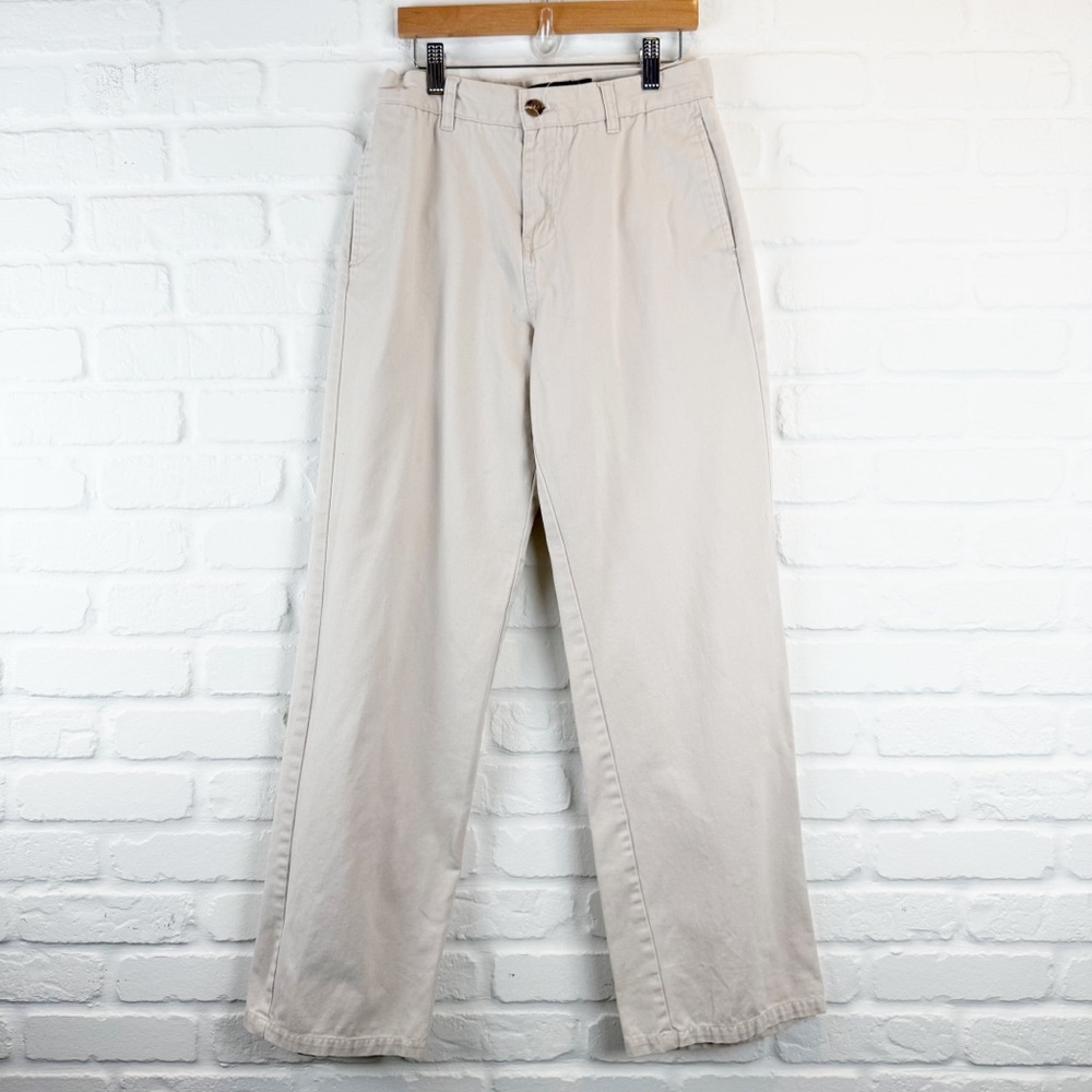 Nautica Chino Pants Women’s Size 16 Beige Khaki 100% Cotton Classic Fit